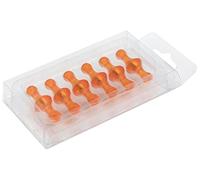 first4magnets F4M13O-1-13 mm de diámetro x 19 mm de espesor imán pequeño bolo de frutas para la oficina y nevera - naranja (paquete de 12)
