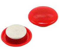 first4magnets F4M30ND2-RED-2-30 mm de diámetro x 11 mm de alto imán de planchar/planificación previo aviso alto poder - rojo (paquete de 2)