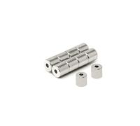 FIRST4MAGNETS Imán de neodimio N42 de 1 pulgada x 1/4 pulgadas x 1/4 pulgadas de grosor - 5,77 kg de fuerza - Material oficial (paquete de 10)