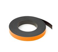 first4magnets Magflex® Lite Flexible Matt Orange Magnetic Tape para Pizarras, Tableros de Notificación O Archivadores - 12.7mm de Ancho - 5 M de Longitud