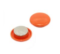 FIRST4MAGNETS Magnet Experts F4M30ND2-ORANGE-2 High Power Notice Board/Planning Magnet, Orange (Pack of 2)