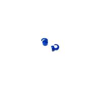 first4magnets Mini Ganchos Magnéticos de Plástico Azul Para El Refrigerador, Oficina, Pizarra, Tablero de Anuncios, Archivador - Archivo - 12mm Dia x 20mm de Altura - 1kg - Paquete de 2