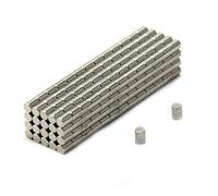 FIRST4MAGNETS N35 Magnet de Neodimio Para Artes, Manualidades, Fabricacion de Modelos, Bricolaje, Pasatiempos Y Empaquetado - 3mm Dia x 4mm de Espesor - 0.26kg - Paquete de 50