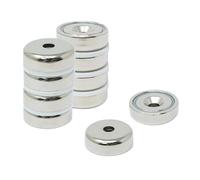 FIRST4MAGNETS N42 Magnet de Bote de Neodimio Para Artes, Manualidades, Fabricacion de Modelos, Bricolaje, Pasatiempos, Oficina Y Hogar - 25mm de Diametro x 8mm de Espesor x 5mm C