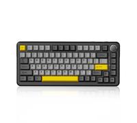 FIRSTBLOOD ONLY GAME. AK820 Max - Teclado mecánico con cable al 75%, interruptor magnético, teclado para juegos montado en caliente con junta intercambiable en caliente, 81 teclas PBT, perilla de