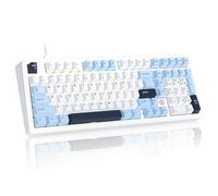 FIRSTBLOOD ONLY GAME. AK980 - Teclado mecánico intercambiable en caliente de 101 teclas, montaje en junta RGB retroiluminado, macro programable, rollover completo N-Key con interruptores lineales