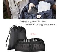 Firste de Viaje para Autobús de Tren de Avión, Hamaca Portátil Ajustable, Nylon y Algodón de Algodón con Lujo de Espuma, Prevención de Riesgos de TVP, Bolsa para Almacenamiento y