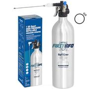 FIRSTINFO A1638L | Botella pulverizadora Recargable patentada para Limpiador de Frenos | Pulverizador de Aluminio 1L | Presión máxima 140 PSI | Boquilla de Doble vía