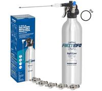 FIRSTINFO A1638Y5 | Pulverizador de Aire Comprimido Reutilizable 620 ml | Depósito de Aluminio Reforzado | Presión Máxima 140 PSI | Nebulización Amplia | Ligero y Patentado