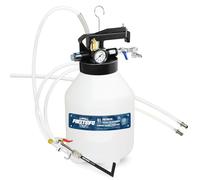 FIRSTINFO Bomba Aceite Caja Cambios 6L Neumática Vaciado 1 Adaptador ATF | 2 en 1: llenado y extracción. Patente Taiwán, válvula seguridad 3 bar, conectores rápidos, garantía 22 meses.