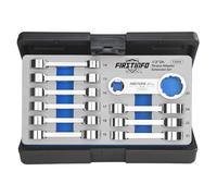 FIRSTINFO F3454 Juego de adaptadores de torque 1/2" para llave dinamométrica, extremo de vaso 12 puntos, 14-27 mm, métrico, 10 piezas, acero CR-V, herramientas automotrices