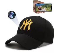 Firstoy Sombrero de cámara oculta, Full HD 1080P WiFi Spy Camera Cap con visión nocturna y función de vista remota, vigilancia de cámara de niñera para pesca de viaje al aire libre