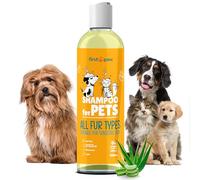 FIRSTPAW 500ML Champu Hidratante y 100% Vegano para Perros y Gatos - Natural Champú con Aloe Vera para Piel Sensible y Todos Tipos de Pelaje de cachorros