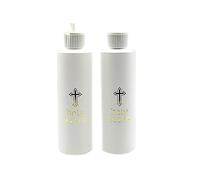 FIRSTXIU 2/5 botellas de agua bendita para religión, cruz, oración, meditación, contenedor para el hogar, para Pascua, Navidad, iglesia, oración, regalo