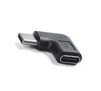 FIRSTXIU Adaptador USB C de 90 grados, transferencia de datos de 10 Gbps, 5 A, carga rápida, diseño reversible para dispositivos electrónicos, acoplador tipo C