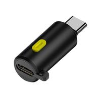 FIRSTXIU Adaptador USB C de cuerpo de metal de 240 W de carga y extensor de salida de video de 8 K a 60 Hz con pantalla digital, diseño de conmutación de energía, convertidor de potencia con control