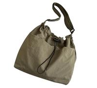 FIRSTXIU Bandolera casual esencial de nailon con gran capacidad y múltiples compartimentos para, Green, (Upper width) 36*(lower width) 31*(height) 31cm