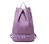 FIRSTXIU Bolsa de gimnasio, mochila de natación seca y húmeda con compartimento para zapatos, mochila de moda, mochila casual para mujeres y hombres, Morado (, 32*40*20cm