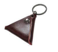 FIRSTXIU Bolsa de recogida de púas de guitarra, bolsa triangular para púas de guitarra, organizadores, bolsa de almacenamiento multifuncional, accesorios, marrón oscuro