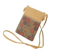 FIRSTXIU Bolso bandolera con estampado de flores para mujer, monedero pequeño para teléfono de hombro, elegante, para uso diario, con estampado de flores, bolso cruzado para llevar al teléfono