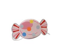 FIRSTXIU Bolso bandolera con forma de caramelo amarillo de dibujos animados para niñas, bolso cruzado pequeño para viajes y juegos al aire libre, Pink, Talla única