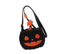 FIRSTXIU Bolso bandolera de piel sintética con correa ajustable para mujer, diseño de calabaza de Halloween