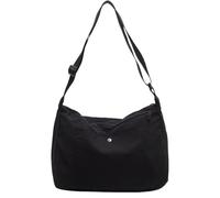 FIRSTXIU Bolso cruzado casual de nailon versátil para hombres y mujeres, correa ajustable, bolso de hombro, Black, Talla única