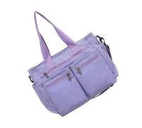 FIRSTXIU Bolso cruzado de lona casual para mujer, bolso de hombro con múltiples bolsillos para viajes y uso diario, Purple, Talla única