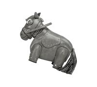 FIRSTXIU Bolso cruzado de piel sintética con forma de caballo para mujer, divertido bolso de hombro con diseño de animales de dibujos animados, Gray, Talla única