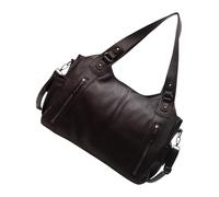 FIRSTXIU Bolso de hombro de gran capacidad para mujer, de piel sintética, para viajes, con estilo, para axilas, axilas, elegante, bolso de hombro de gran capacidad, Brown, One Size