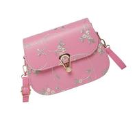 FIRSTXIU Bolso de hombro de moda para mujer, estilo chino, bolso cruzado para citas, mensajeros de flores de encaje para todos los días, hombro de flores de encaje, pequeño cuadrado a la moda, b, One