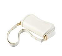 FIRSTXIU Bolso de hombro de piel sintética para mujer con correa ajustable y herrajes dorados para viajes diarios o salidas casuales, beige, Talla única