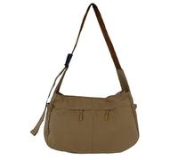 FIRSTXIU Bolso de hombro japonés artístico casual cruzado de nailon para uso diario, Brown, Talla única