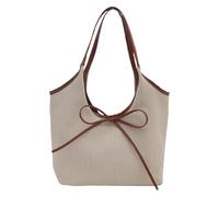 FIRSTXIU Bolso vintage con lazos franceses para axilas, gran capacidad, bolso de hombro para axilas, bolso de oficina moderno para mujeres y niñas, Color café, Talla única
