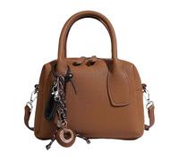 FIRSTXIU Bolsos de hombro casuales para mujer, con asa superior, de piel sintética, bolso bandolera de moda para uso diario, Brown, Talla única