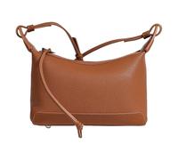 FIRSTXIU Bolsos de hombro de moda para mujer, bolso casual de piel sintética, bolso bandolera de moda para uso diario, Brown, Talla única