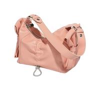 FIRSTXIU Bolsos de hombro para mujer, de piel sintética, con diseño de lazos, para las axilas, plisados, para viajes, Pink, Talla única