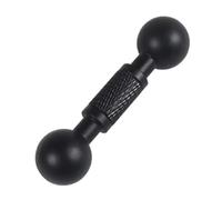 FIRSTXIU Brazos de extensión de adaptador de rótula de 17 mm para ventilación de coche, soporte de escritorio con ángulos ajustables, abrazadera de teléfono de doble rótula