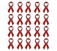 FIRSTXIU Broche, 20 broches de cinta oficiales, pin de concienciación sobre el cáncer de mama, solapa, cuidado de la salud, insignias de bienestar público, joyería para mujer, As shown