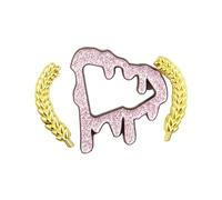 FIRSTXIU Broche, alfileres de metal para gorras de béisbol, broches creativos de dibujos animados, accesorio de ropa, insignia, decoración de sombrero, 41.1*36.5*2mm