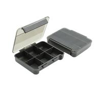 FIRSTXIU Caja de almacenamiento para señuelos de pesca, caja de almacenamiento de accesorios de pesca, tapa transparente, caja de almacenamiento multicompartimento, contenedor de equipo multiusos