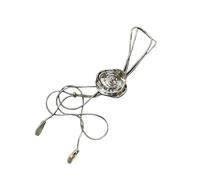 FIRSTXIU Collar ajustable con colgante de camelias que simboliza elegancia y nobleza con diseños de tirar para un estilo versátil, Circumference 71-80cm, Metal