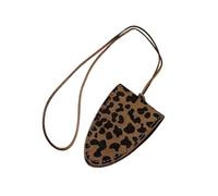 FIRSTXIU Collar con estampado de leopardo con cierre magnético para un fácil uso, cadena larga, accesorio de joyería de moda para mujer, uso diario, corteza