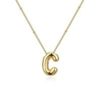 FIRSTXIU Collar con letra suave estilo globo, cadena de aleación ajustable, adecuado para mujeres jóvenes de moda y para regalar, Metal