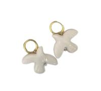 FIRSTXIU Collar y pendientes de ramas de palomas blancas vintage que simbolizan la paz y la esperanza con diseños de cordón resistentes para el uso diario, Acrílico