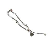 FIRSTXIU Collares, collar de acero inoxidable con colgante de bolsa pequeña, joyería para el cuello, adecuado para parejas jóvenes o amigos cercanos, 81cm, acero de titanio