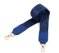 FIRSTXIU Correa ancha para el hombro de piel sintética de repuesto, bolsa de moda de color sólido, bolso cruzado de color sólido, piel sintética, hombro ancho, Blue