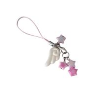 FIRSTXIU Correa de teléfono de dopamina de estrella de moda, diseño elegante, llavero ligero, accesorio colgante para uso diario, joyería de teléfono de dopamina de moda, talla única, como se describe