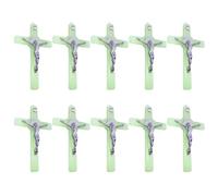 FIRSTXIU Crucifijo luminoso de pared de metal para dar bendición y los espíritus sagrados: regalo de fe para tu conocido