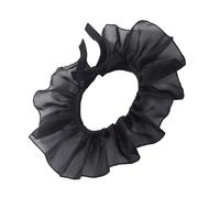 FIRSTXIU Cuello clásico renacentista con lazo ajustable con volantes falsos para teatro y disfraces, fiesta, gargantilla, bufanda, cuello de payaso